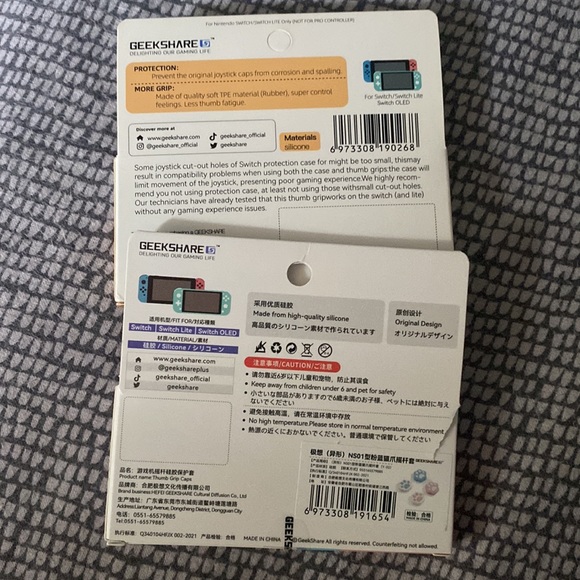 Nintendo switch thumb grips! Aesthetic cat paws and Halloween ghost - Picture 4 of 4